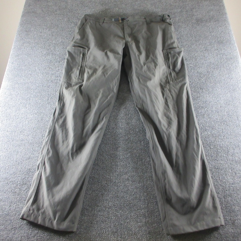 RailRiders Pants Mens XL Gray Nylon Fleece Lined Hiking Zip Pockets Outdoor